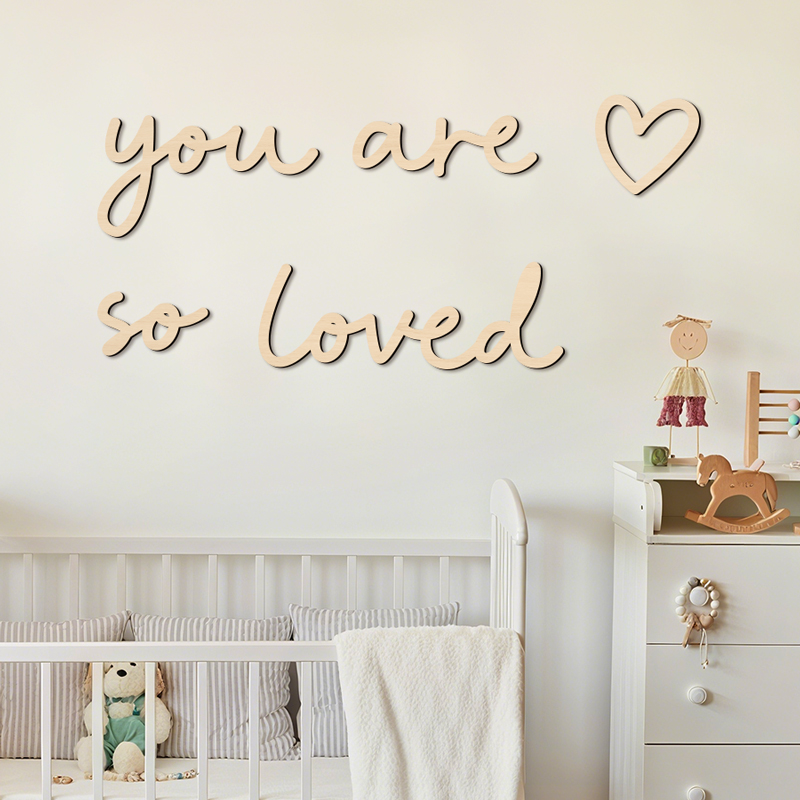 Home Improvement Quotes - Charming 'You Are So Loved' Wooden