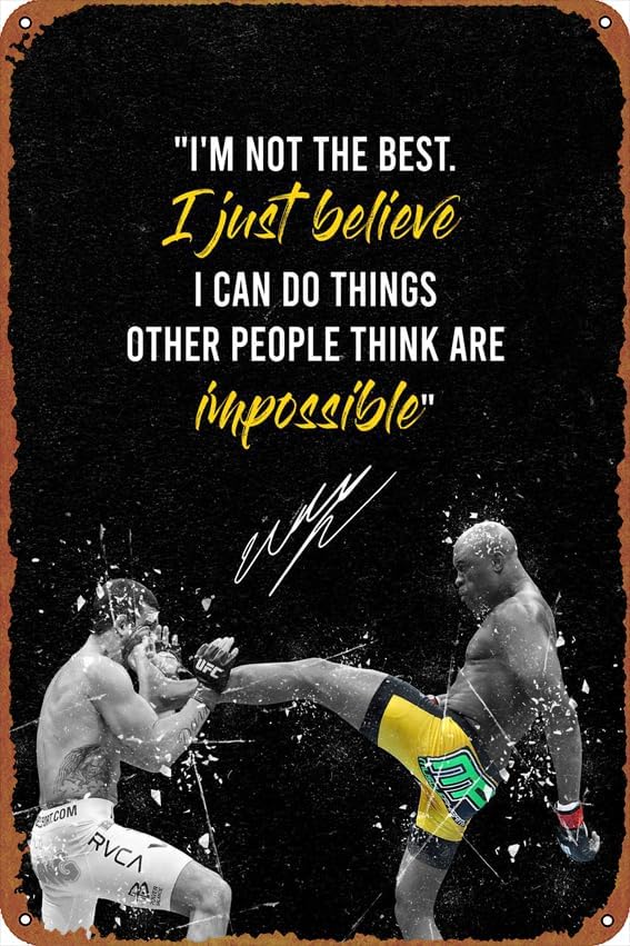 Home Improvement Movie - Anderson Silva Self-Improvement Posters Tin Signs