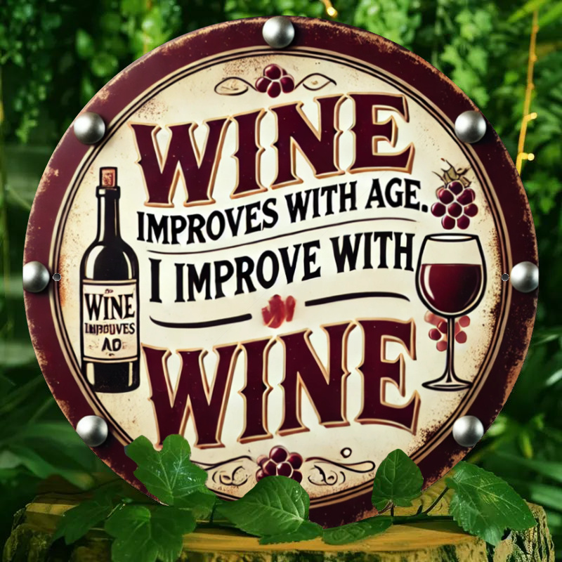 Home Improvement Quotes - Room Decor 1pc Vintage Wine Quote
