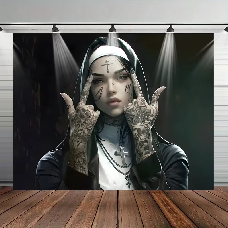 VIKAMA dark tattoo nuns tapest - Home Improvement Quotes 评论和价格