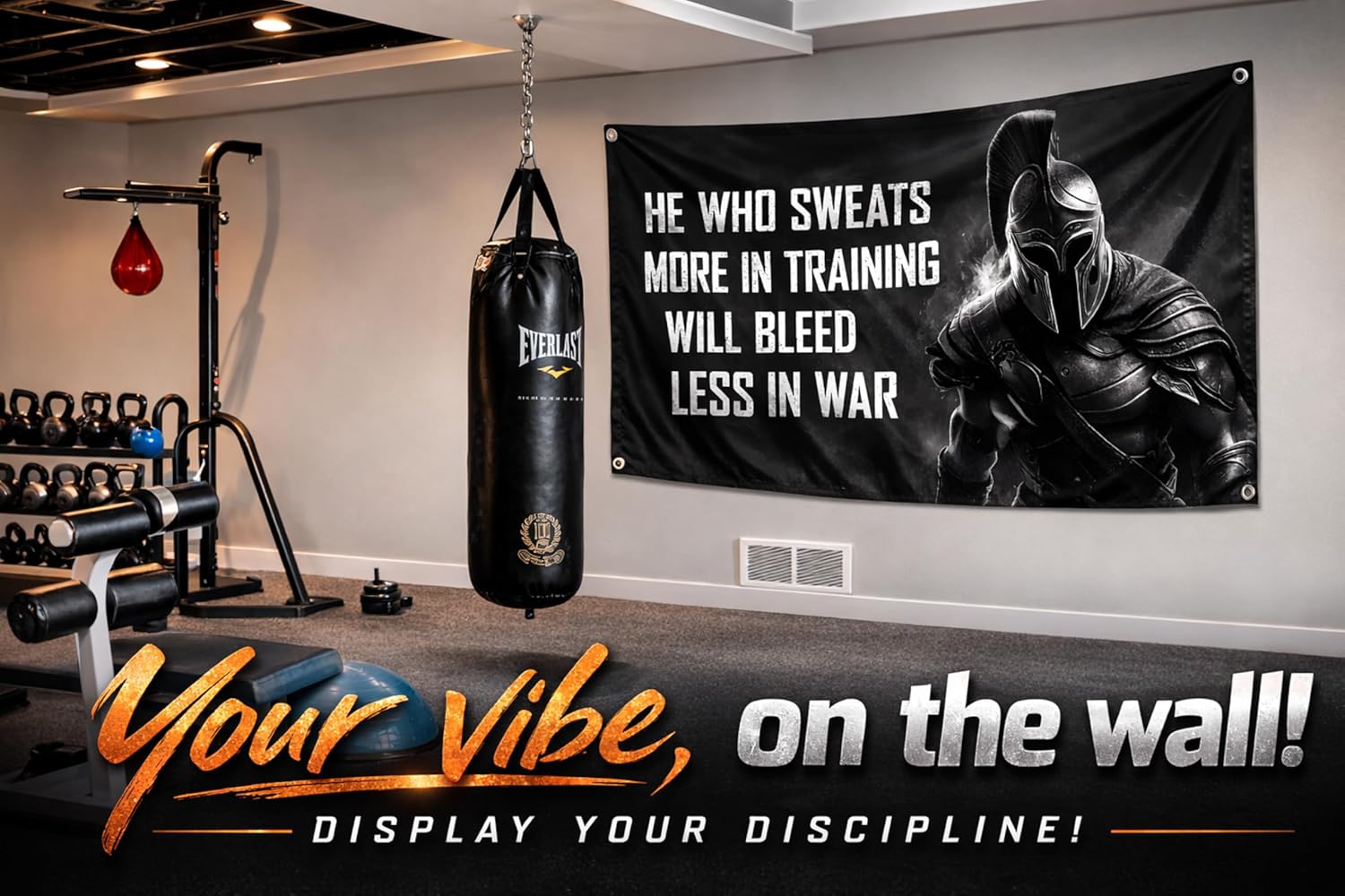 Motivational Spartan Flag - He - Home Improvement Quotes 评论和价格