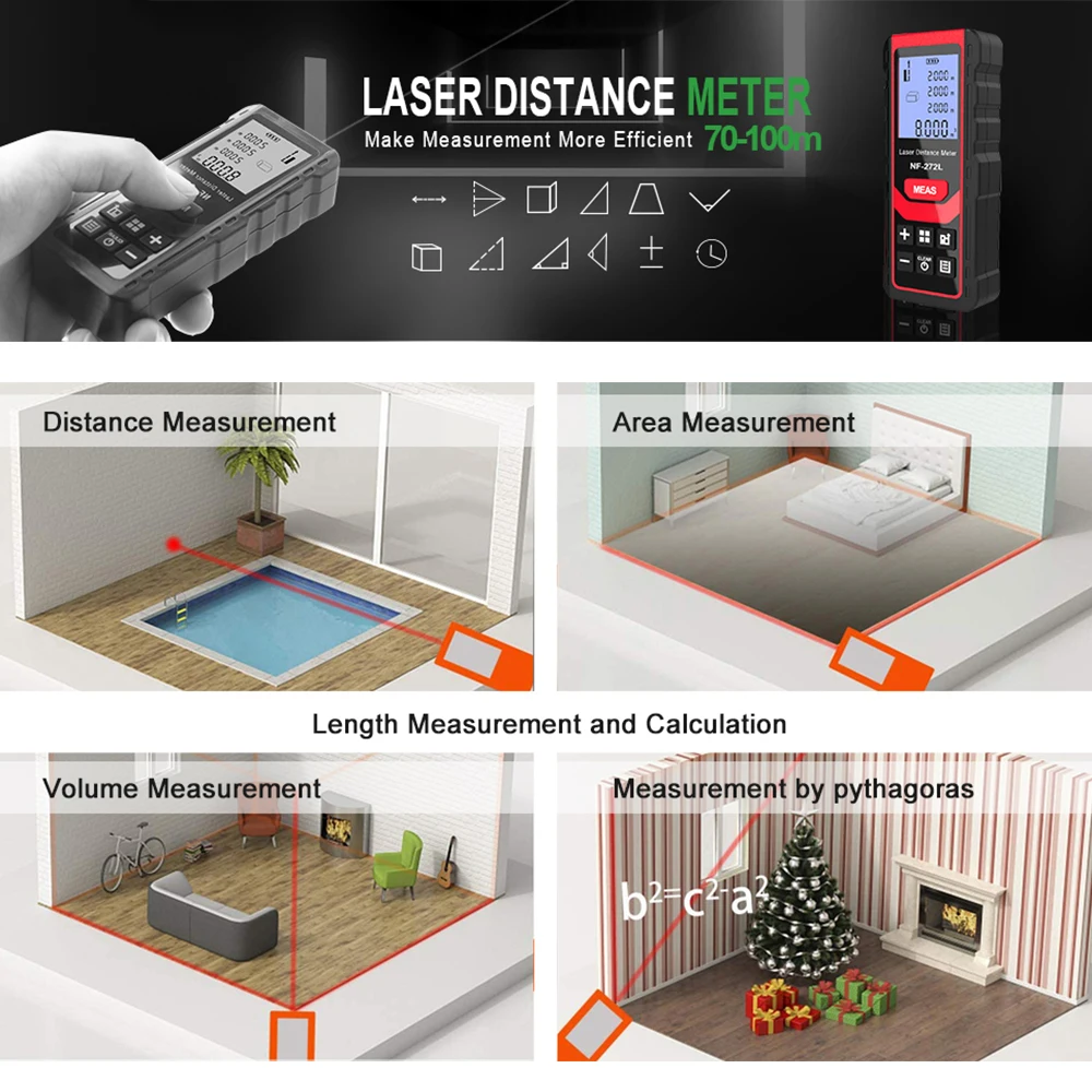 Noyafa NF-271 Laser Distance M - Home Improvement Materials 评论和价格