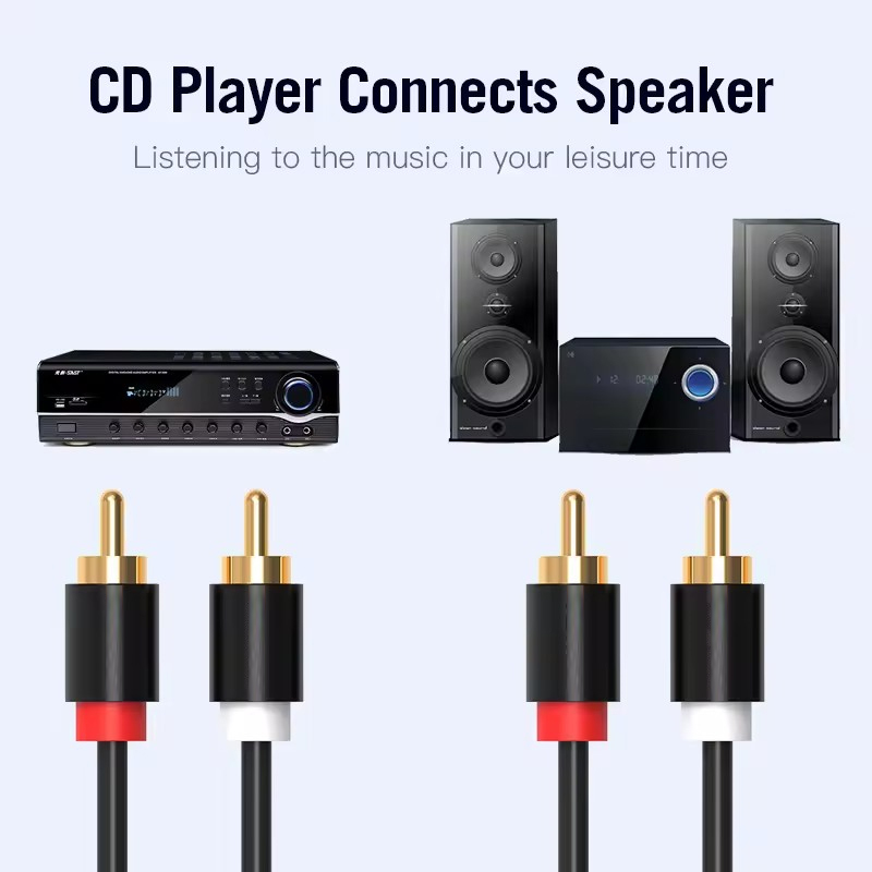 HIFI Stereo RCA Cable 2RCA to  - Home Improvement Dvd 评论和价格