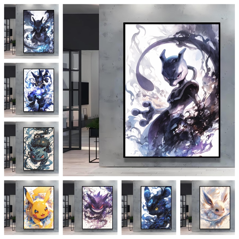 Classic Pokemon HD Canvas Pain - Home Improvement Kids 评论和价格