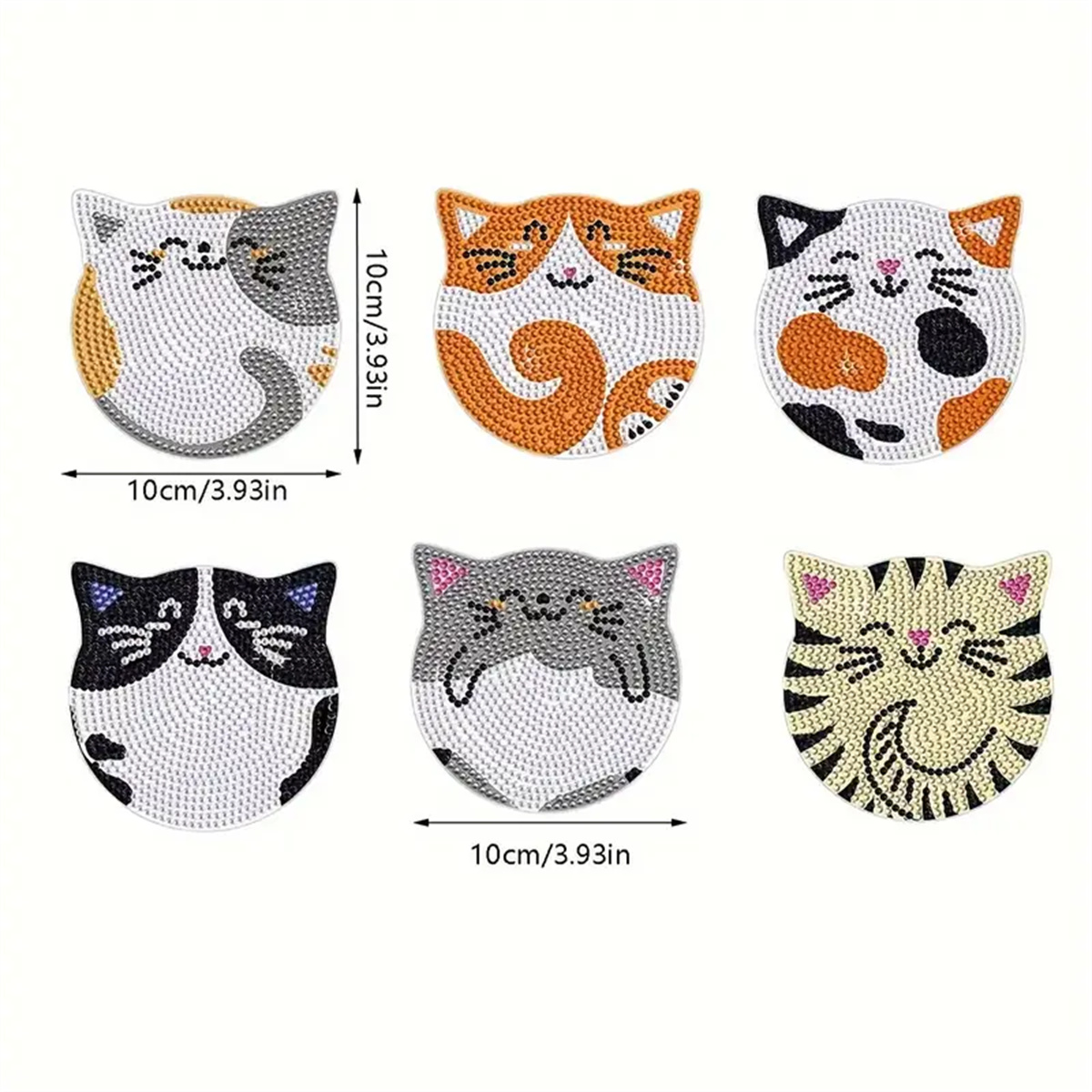 6 Pieces/set DIY Cat Rhineston - Home Improvement Kitchen 评论和价格