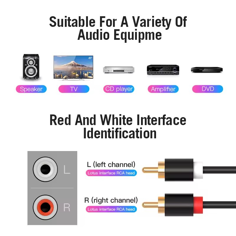 Dual RCA Cable HIFI Stereo 2 R - Home Improvement Dvd 评论和价格