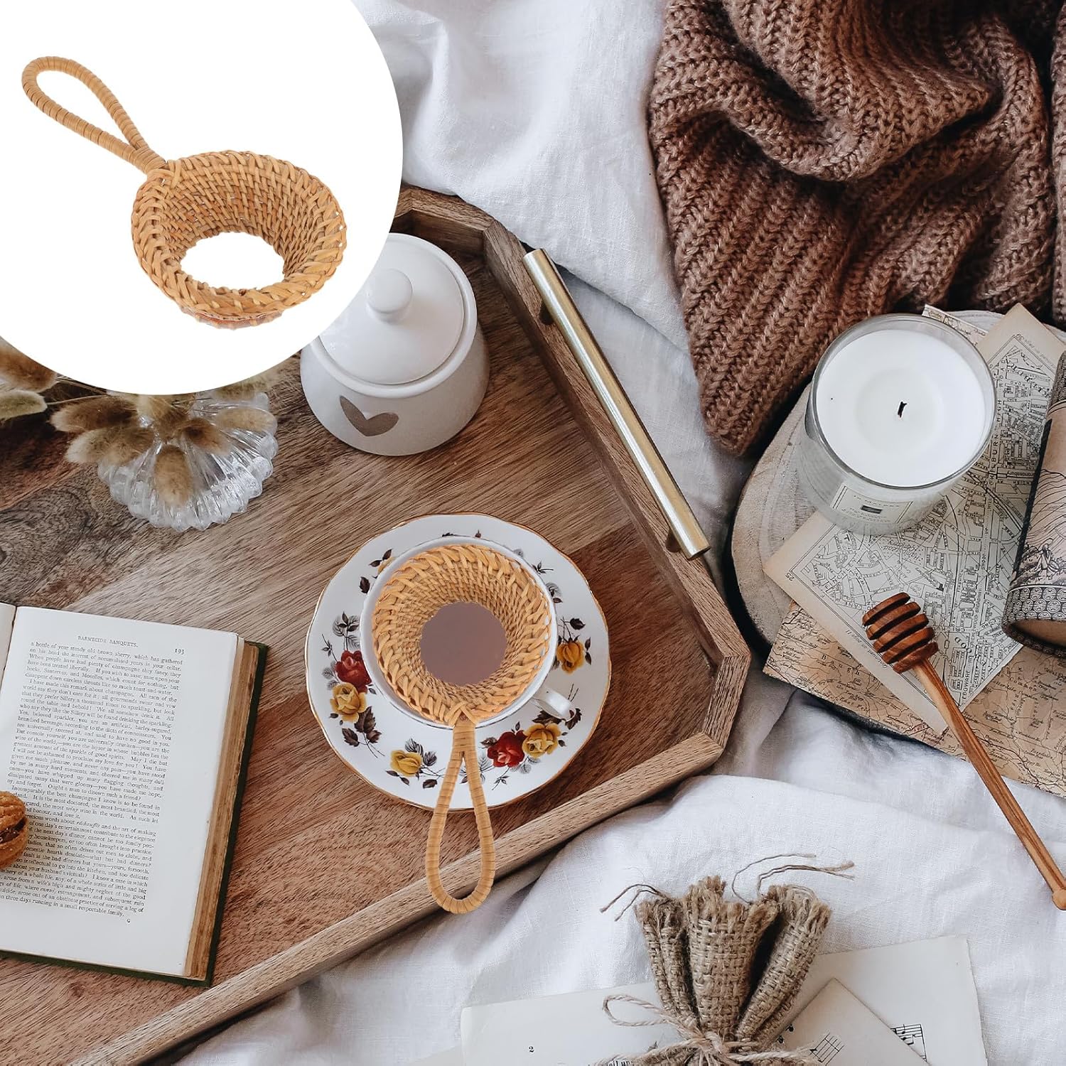 Rattan Tea Strainer Handmade T - Home Improvement Kitchen 评论和价格