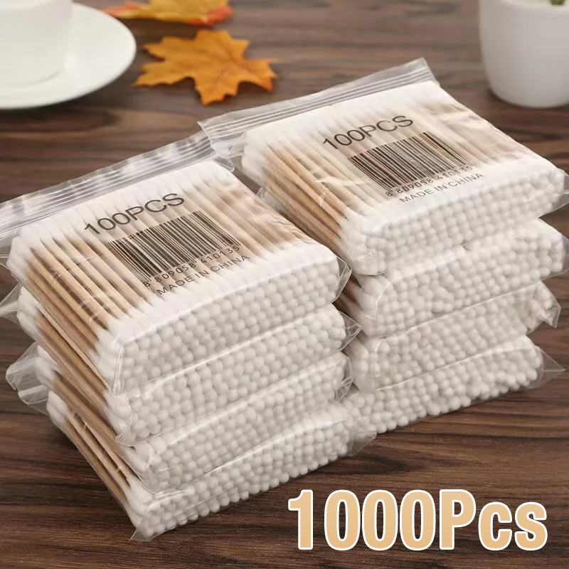 500/1000Pcs Double Head Cotton - Wood Filler Stick 评论和价格