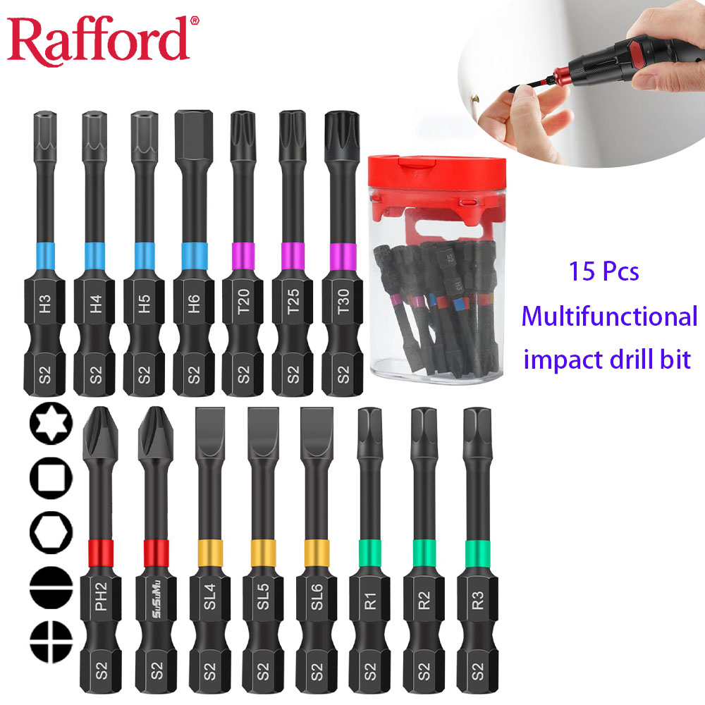 Rafford 15PCS Impact Ready Mag - Drill Bit Set 评论和价格