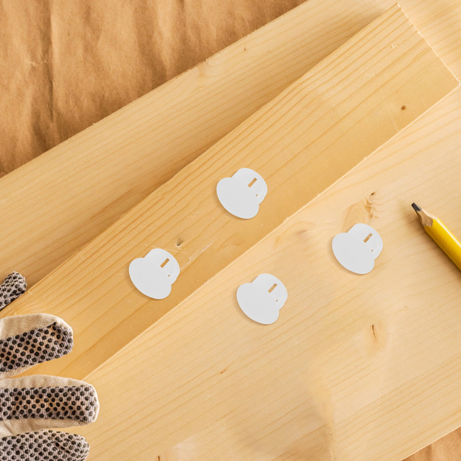 100Pcs White Plastic Hole Plug - Home Improvement Ending 评论和价格