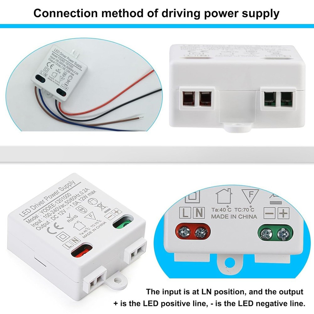 2PCS Compact 12W LED Power Sup - Home Improvement And Supply 评论和价格